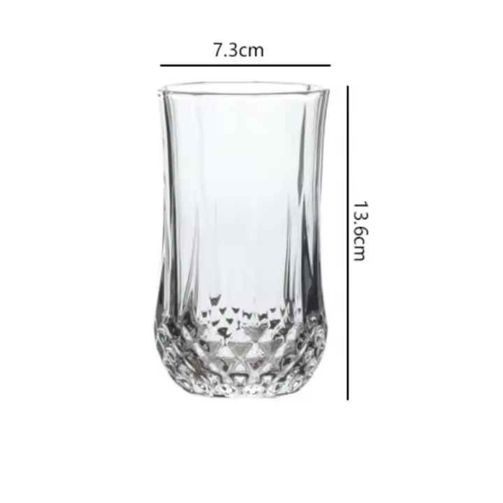 155 ml/190 ml/230 ml/360 ml de diámetro tallado vino tinto Premium champán cola vidrio transparente Bar cristalería - 1