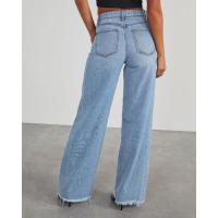 Pantalones vaqueros de cintura alta para mujer moda coreana Haruku Cowboy calidad R pantalones - details 6