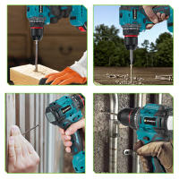 NEWBENY-taladro eléctrico sin escobillas de 10mm, 21 + 2 Torque, destornillador eléctrico inalámbrico, herramienta doméstica DIY para juego de pines de batería Makita de 18V - details 8