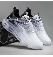 Nuevos zapatos deportivos informales para hombre de alta calidad, parte superior de tela de malla transpirable, zapatos para caminar con suela de PVC de palomitas de maíz antideslizantes elásticas - details 11