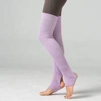 Calentadores De Piernas De Moda Calcetines Largos Sin Pies Acolchados Para Invierno Danza Yoga Baile Stockings Transpirables - details 18
