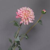 Rama de crisantemos artificiales de 80cm, 2 cabezas, simulación de tacto Real, flores de Dalia, arte Floral, flores falsas de seda hechas a mano - details 1