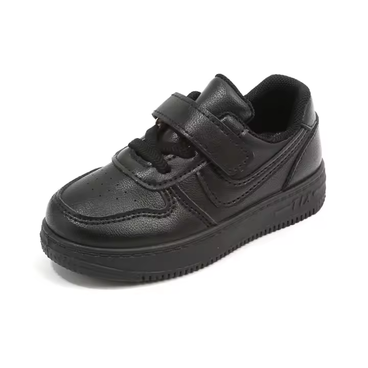 Los niños pequeños zapatos blancos 2025 primavera y otoño nuevos niños y niñas zapatos deportivos transpirables zapatos casuales de junta suela suave zapatos de bebé lista - 1