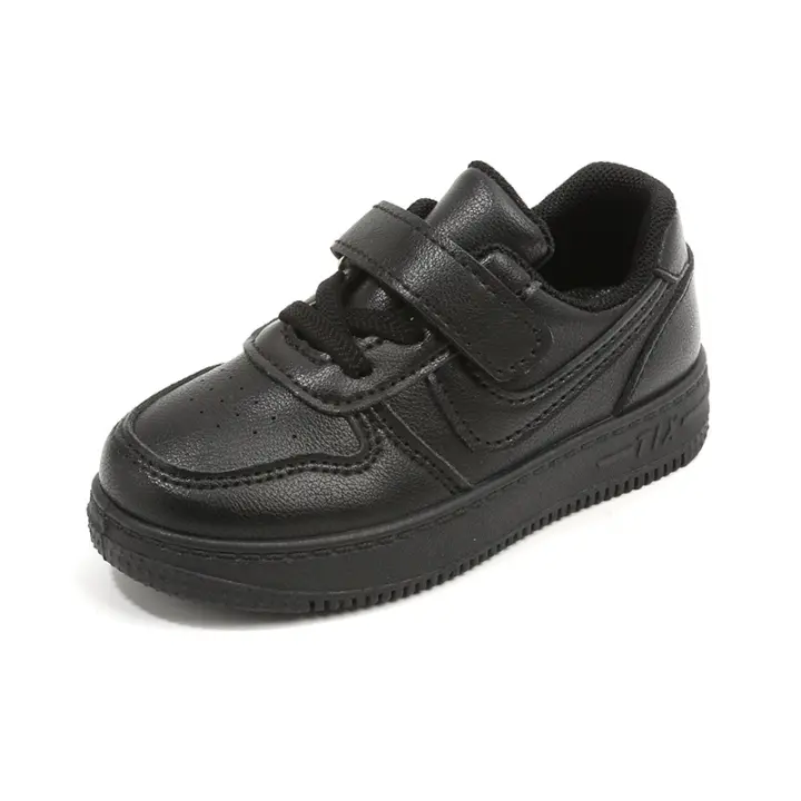 Los niños pequeños zapatos blancos 2025 primavera y otoño nuevos niños y niñas zapatos deportivos transpirables zapatos casuales de junta suela suave zapatos de bebé lista - 1