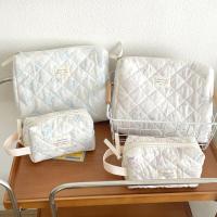 Bolso de Cosméticos Floral Vintage Pequeño, Aretes, Algodón Encajado Ideal para Viajes - details 5