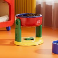 Cuenco de alimentación para gatos tipo ventosa, 3 velocidades, altura ajustable, protege la columna Cervical, cuenco para gatos con soporte desmontable - details 3