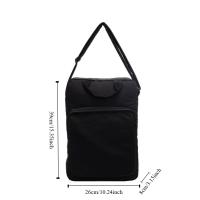 Bolso de nailon de gran capacidad para ordenador portátil, bolso de hombro, bolso cruzado, bolso de mano para documentos de oficina, bolso de mano con cremallera de Color sólido para ordenador - details 1