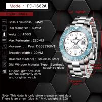 Reloj automático PAGANI DESIGN de ​​lujo Premium para hombre, cristal de zafiro GMT, mecánico, resistente al agua, 10bar, novedad de 2024 - details 6