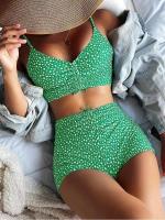 Conjunto de Bikinis de cintura alta para mujer, bañadores trenzados, traje de baño para mujer, microbikinis de realce, ropa de playa a la moda 2023 - details 1