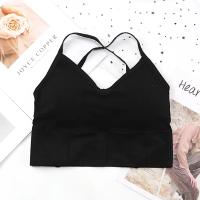 Sujetador deportivo con tiras cruzadas para mujer - details 1