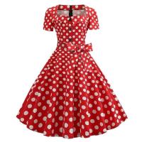 Elegante Vestido de Verano para Mujer Vintage 2025 Estilo Retro de los 50s 60s - details 24