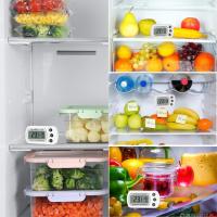 Thlevel Termómetro para Frigorífico Termómetro de Frigorífico Congelador Impermeable con Gancho, Pantalla LCD Fácil de - details 4