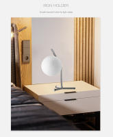 Lámpara de noche de luna con impresión 3D, luz de escritorio para dormitorio, estudio, decoración del hogar, iluminación - details 2