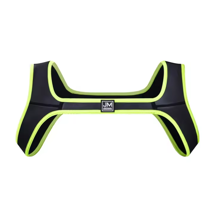 Arnés corporal de neopreno para hombre, lencería de hombro, correas de Bondage, ropa de Club Gay, equipo de protección, soporte Sexy, camiseta sin mangas - 1