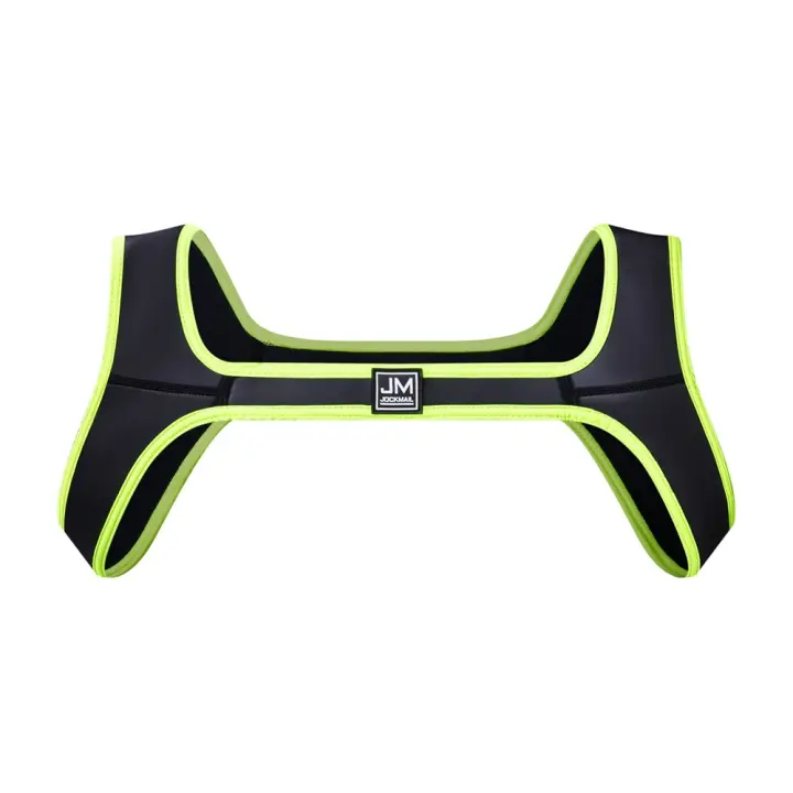 Arnés corporal de neopreno para hombre, lencería de hombro, correas de Bondage, ropa de Club Gay, equipo de protección, soporte Sexy, camiseta sin mangas - 1