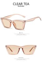 Gafas De Sol De ojo De gato Vintage para mujer, lentes De Sol cuadradas con montura pequeña, De diseñador De marca, Retro, a la moda - details 5