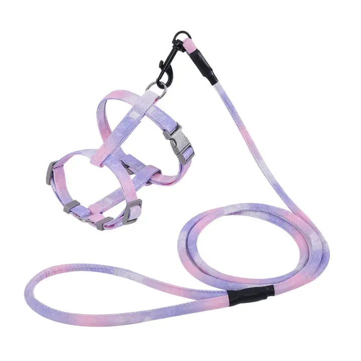 Arnés y juego para gatos, arnés ajustable a prueba de Escape para mascotas, Collar para caminar al aire libre, correa de plomo, suministros para mascotas - 1