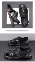 Sandalias de los hombres de cuero Baotou Casual zapatos de playa de los hombres de verano al aire libre deportes río seguimiento fresco zapatillas antideslizantes zapatos de los hombres - details 16
