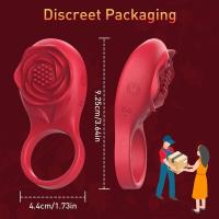 Embalaje privado SEXY para hombres Control por aplicación Anillo de retardo de eyaculación vibratorio Masajeador de testículos masculino Vibrador Juguete sexual Parejas Productos para adultos - details 6