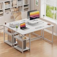 Escritorio de Computadora con Estantes Reversibles Mesa de Oficina para Ahorro de Espacio - details 51