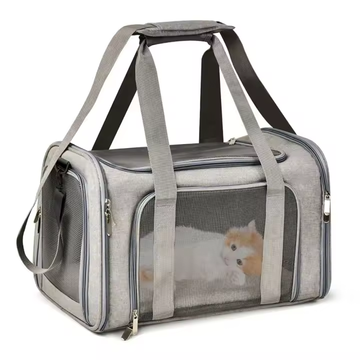 Mochilas para mascotas, bolsas de bordes blandos, bolsas de viaje para perros y gatos, vehículos de viaje para perros pequeños - 1
