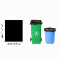 Bolsas de basura gruesas desechables de gran tamaño para cocina, 5 piezas, color negro - details 0