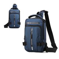 Bolso de pecho con múltiples bolsillos para hombre, bolso de hombro con carga USB, bolso de mensajes deportivo, bolso cruzado multifunción de gran capacidad para correr - details 14