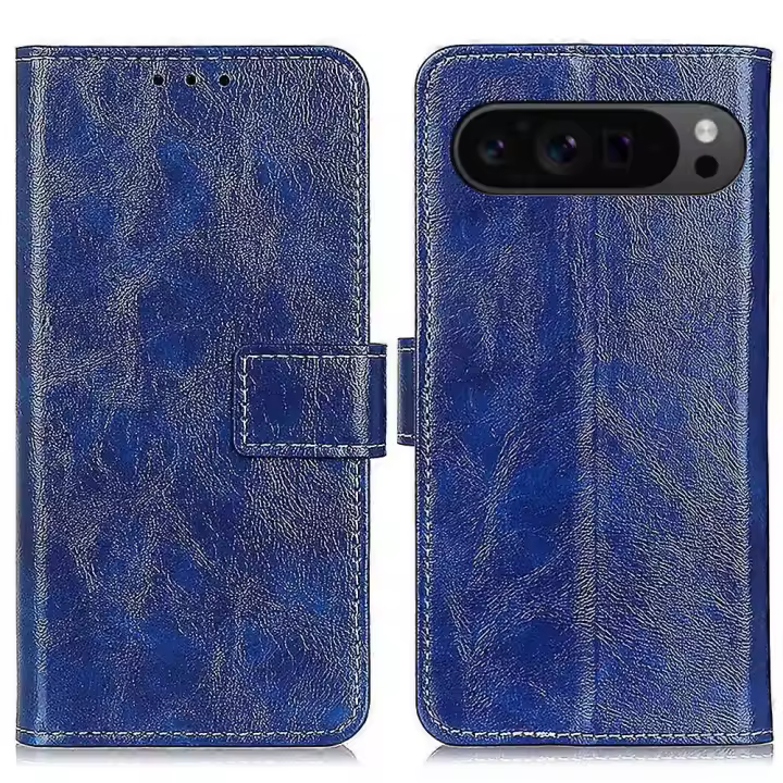 Funda de Teléfono de Estilo Retro para Google Pixel 9 Pro Cuero PU y TPU a Prueba de Golpes - 1