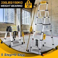 Escalera Telescópica de Aluminio Extensible, Antideslizante, Multiusos Carga de 150kg - details 72