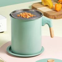 Olla de filtro de aceite de gran capacidad, contenedor de almacenamiento, colador, bandeja, filtro de aceite, hogar, nuevo, 1.4L, 1.7L - details 7