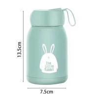 Botella de agua de conejo de dibujos animados para niños, 1 piezas, botella de té bonita y duradera, botella de bebida Kawaii, botella de vidrio portátil para niños y niñas estudiantes - details 4