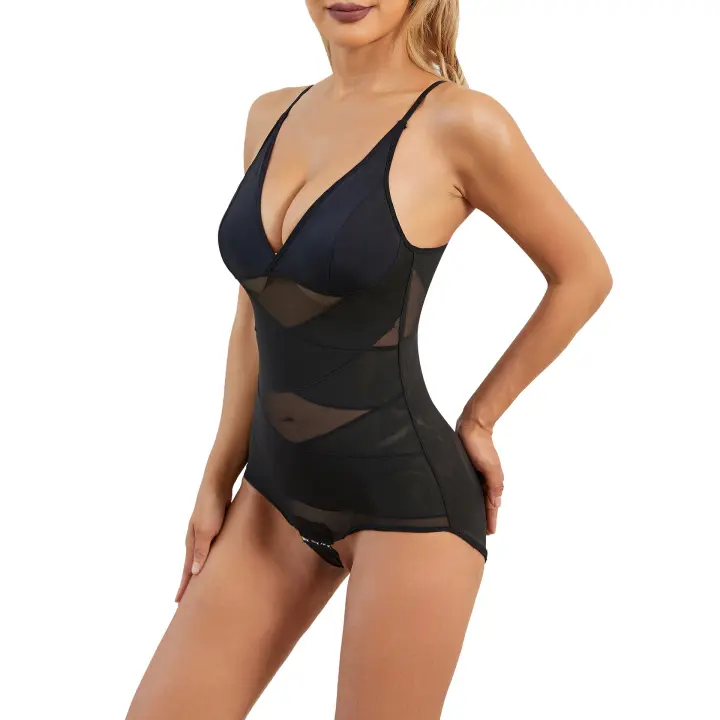 Moldeador de cuerpo para Mujer, Faja Reductora de Control de Abdomen, cuerpo reductor de Malla Invisible, ropa moldeadora Posparto - 1