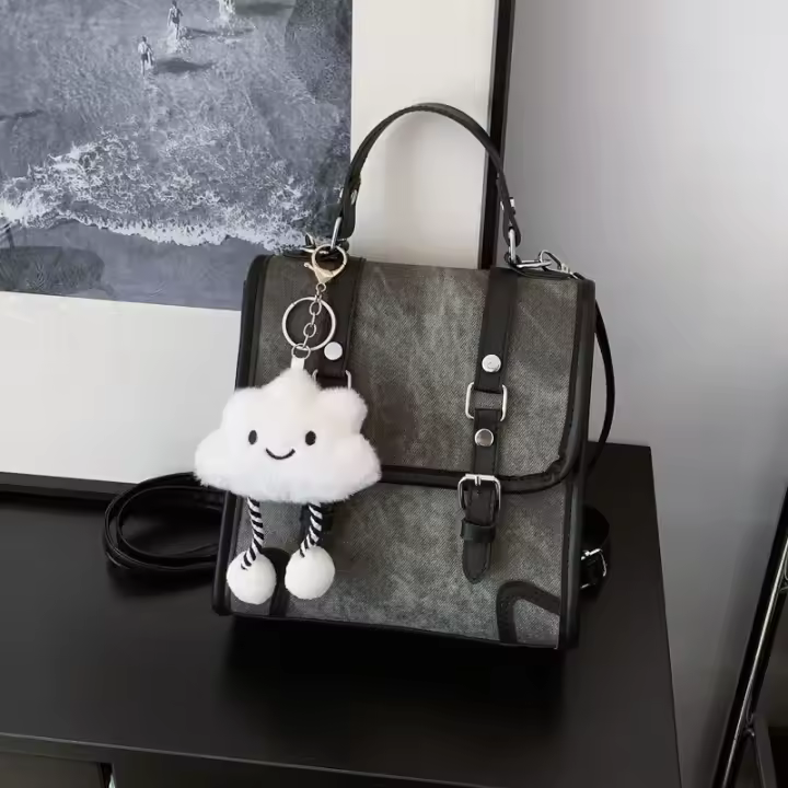 Estilo occidental, bolso de mujer, gran capacidad, mochila, nuevo estilo, diseño, mochila, universidad, bolso, moda callejera - 1