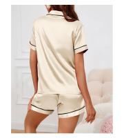 Conjunto de pijamas de satén para mujer, Tops y pantalones cortos con botones, traje de pijama de 2 piezas, ropa de dormir para mujer, ropa de descanso para verano - details 17