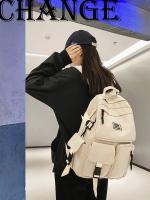 Mochila Universal De Nailon De Gran Capacidad Para Hombre Y Mujer, Bolsa Escolar Simple Con Hebilla De Inserción Para Ordenador - details 0