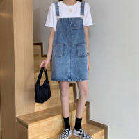 Rimocy 2024 verano Denim vestido general mujeres coreano sin mangas Jeans vestidos femeninos Casual suelta Spaghetti Strap Mini vestido - details 4