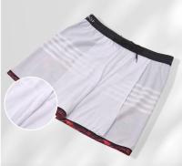 Bañador corto a rayas para hombre, traje de baño Vintage, bragas de secado rápido, cintura elástica, cordón sintético, 50-80kg - details 3