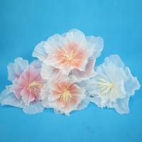Flores artificiales de melocotón de 30/40/50cm, accesorios de tiro de gasa gigante, flores falsas, pétalos esponjosos 3D, paisajismo de boda - details 6