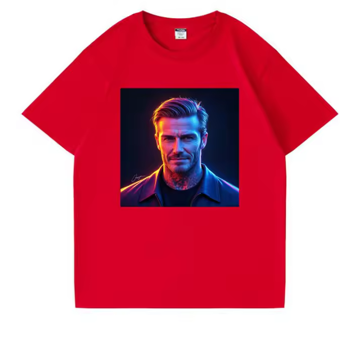 2025 camiseta para hombre camiseta negra de algodón puro camisetas Beckham camiseta blanca última novedad camiseta de fútbol camiseta de fútbol - 1