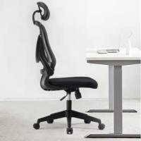 Silla de Escritorio Ergonómica Ajustable de 90° Soporte de Cintura Altura Ajustable Giratorio de 360° Diseño de Brazo Reposable Negro - details 6