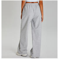 Pantalones deportivos ligeros, sueltos, informales, de pierna ancha para mujer, deportes al aire libre, con cordón elástico - details 19