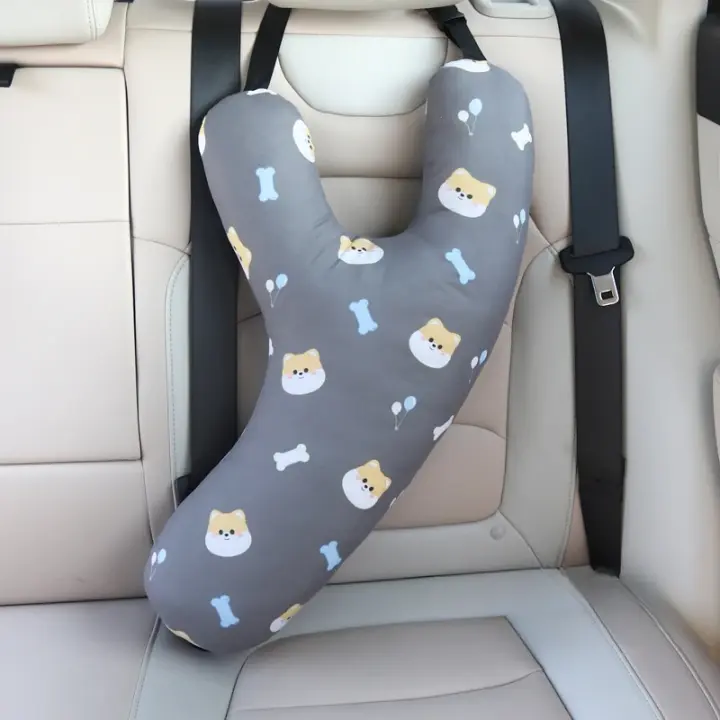 Almohada de Coche con Diseño de Dibujos Animados Protección de Asiento Trasero para Niños - 1