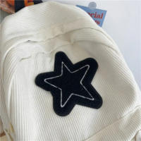 Mochila para Laptop con Patrón de Estrellas para Chicas Y2K, Mochila Escolar de Gran Capacidad para Adolescentes, Mochila de Pan - details 6