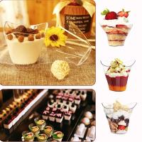Copas de Postre de Plástico Desechables 20/40PCS100ML Ideal para Cumpleaños, Fiesta de Navidad, Helado en Casa Vajilla de Cena Desechable - details 2