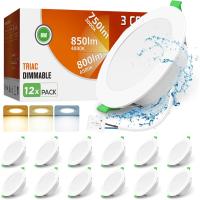 Downlight LED Empotrable Regulable, 10W Focos LED Interior Techo Empotrado 3000K 4000K 6500K Ajustable, Corte 90-100mm, LED para Techo Baño Salón - details 13