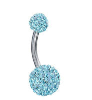 Piercings para el cuerpo, joyería de acero con diamantes de imitación para el ombligo, anillo de barra, Bola de lentejuelas, piercing para el cuerpo, 1 ud., envío directo - details 13
