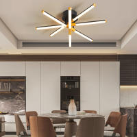 Luces Led de araña para sala de estar, candelabro moderno para dormitorio, hogar inteligente, Bluetooth, Compatible con Alexa, 90-260V - details 5