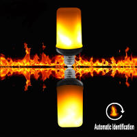 LED Night Light Flame Light Bulb 4 Modes Fire Bulb Lamp Christmas Party Outdoor Indoor Home Decor E27 Base Flickering Nightlight - details 0