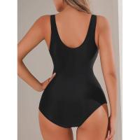 Traje de Baño de Una Pieza para Mujer Ouwu Traje de Baño Cerrado con Levantamiento Ropa de Playa - details 2