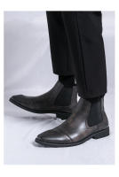 Botas Chelsea con estilo simple clásico conjunto de pies botines casuales de negocios británicos - details 9